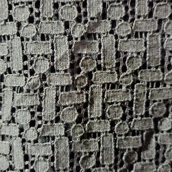 BANANA REPUBLIC Black Lace Eyelet Sheath Dress - Size 8 - Picture 6 of 7